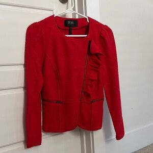 BCBG Women's Vibrant Red Jacket